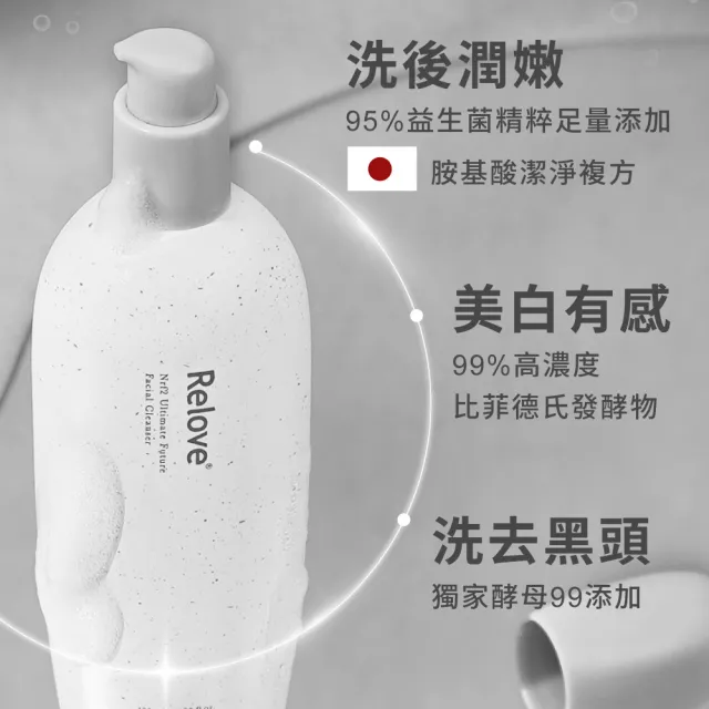 【Relove 官方直營】全酵肌泌潔顏露120mlX2件組(刷菌洗+敷 煥膚彈嫩亮 5天膚況升級 外泌體)