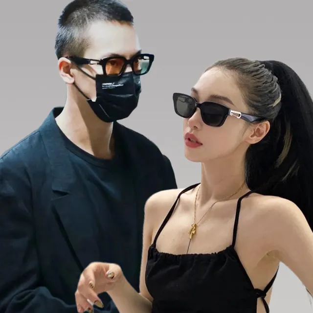 【Seoul Show 首爾秀】韓版鉤環小方形防曬遮陽時尚太陽眼鏡抗UV400墨鏡 D605