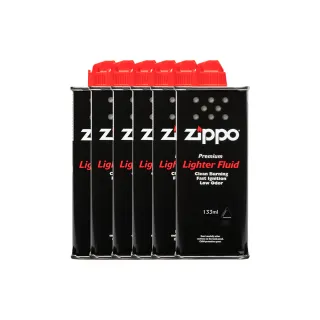 【Zippo官方直營】原廠打火機專用油 133ml 六入組(Zippo 原廠打火機專用油)