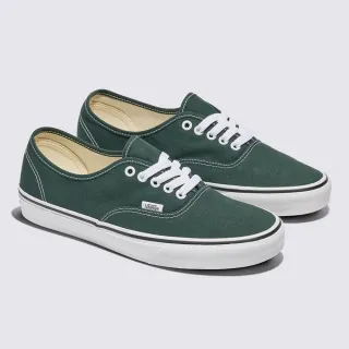 【VANS】官方旗艦 Authentic 墨綠色滑板鞋 休閒鞋