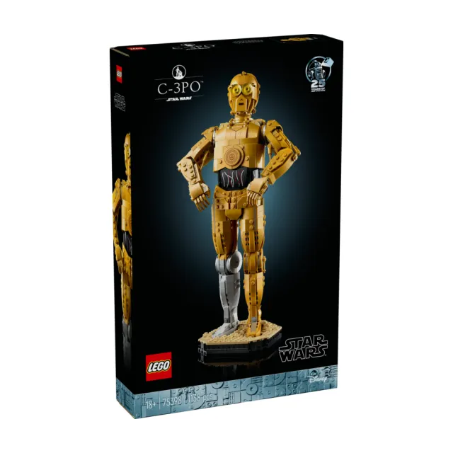 【LEGO 樂高】星際大戰系列 75398 C-3PO(機器人 星戰模型 禮物 居家擺設)