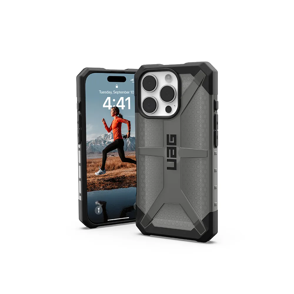 【UAG】iPhone 16 Pro 耐衝擊經典保護殼-透黑(支援無線充電)