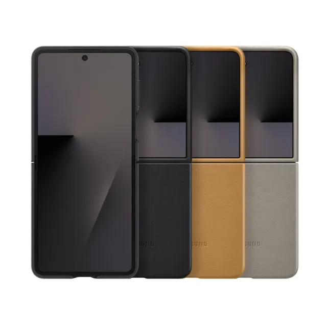 【Samsung 三星】Galaxy Z Flip7 原廠純素皮革保護殼(EF-VF766)
