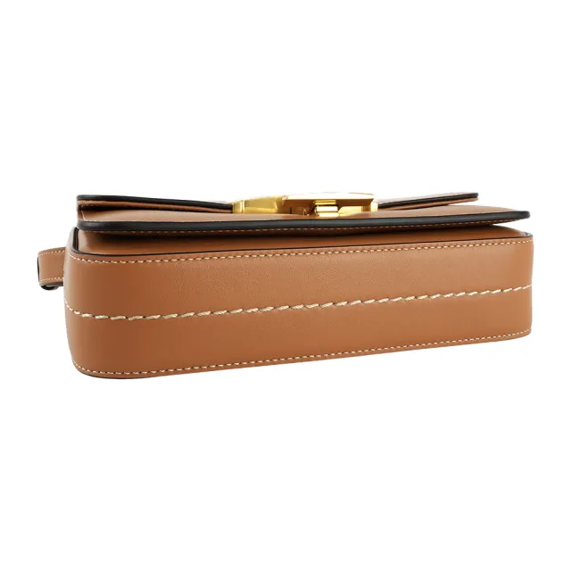【TOD’S】T Timeless 光滑小牛皮翻蓋長型二用包(米黃色)