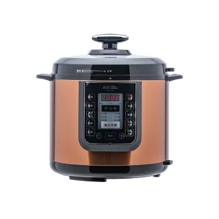 【CookPower 鍋寶】智慧型舒肥定溫萬用鍋/壓力鍋6L-金色(CW-6216GD)