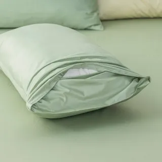 【hoi! 好好生活】台灣製純棉枕套1入-45×75cm(多色可選)