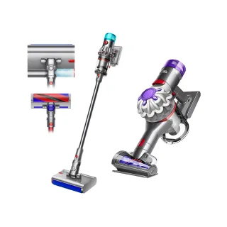 【dyson 戴森】V12s 乾溼全能洗地吸塵器 + V8 強勁無線除塵蟎機(超值組)買一送一