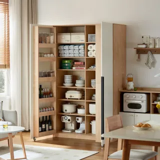 【hoi! 好好生活】林氏木業簡約北歐風多功能1.2M加高餐邊櫃 AC3T