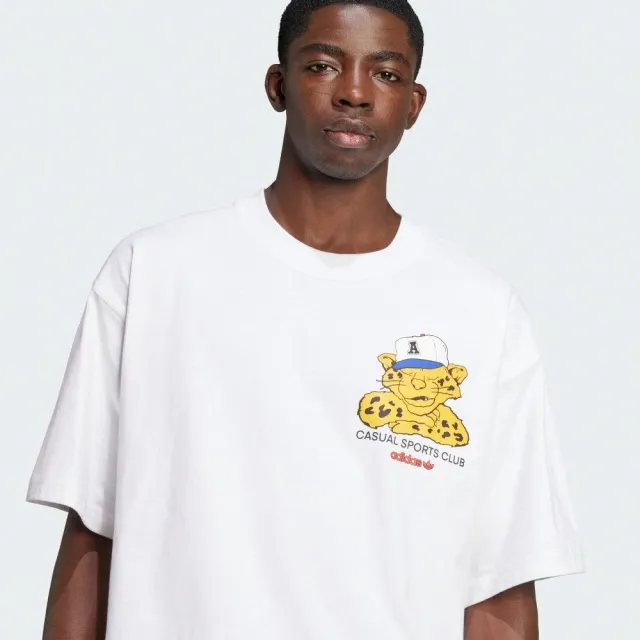 【adidas 愛迪達】短袖上衣 男 亞規 GRAPHIC OS SS T 白 JW0158