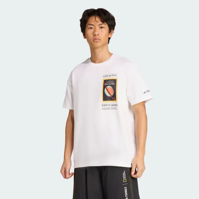 【adidas 愛迪達】短袖上衣 男 女 中性 亞規 NG U AR F GFX T 白 KC2349