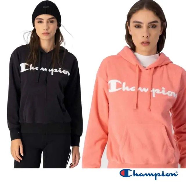 【Champion】官方直營-女款-LEGACY歐洲系列連帽T長袖衛衣-3色可選
