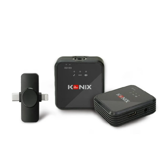 創作者的聲音自由！KONIX G6 一對二領夾式無線麥克風：15 小時超長續航、三種收音模式，Vlog 直播首選
