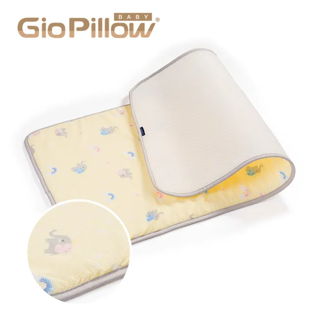 【GIO Pillow】中床 60×120cm 超透氣排汗嬰兒床墊 M號 送收納袋(嬰兒床墊 透氣床墊 可水洗床墊)