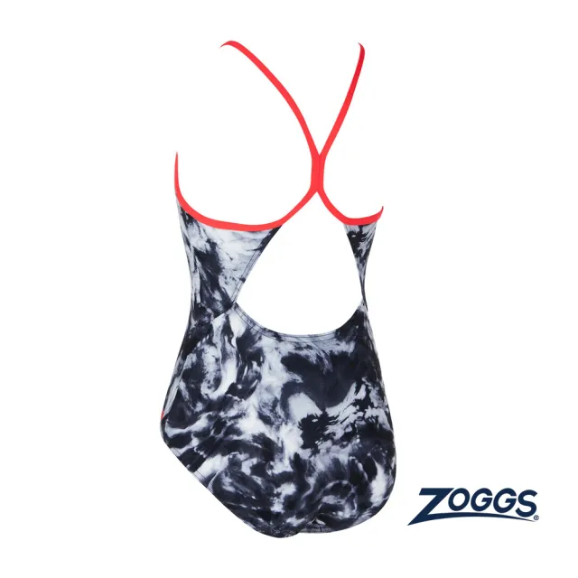 【Zoggs】女孩《玉石流紋》運動連身泳裝(大童泳衣/女孩泳衣/比賽泳衣/訓練泳衣/女童泳裝/學生泳衣)
