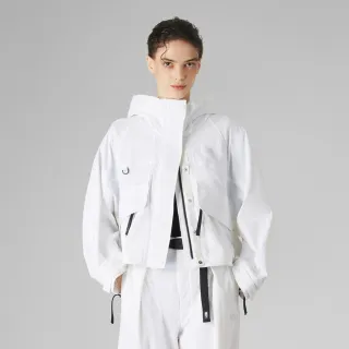 【The North Face 官方旗艦】北面UE女款白色DWR防潑水防風外套｜8E6RFN4(黑標系列)