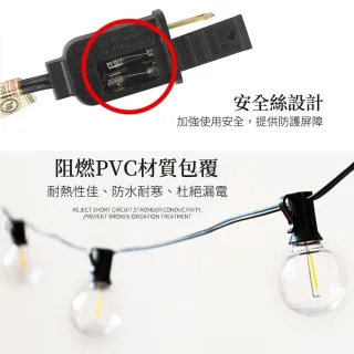 G40 燈串黑色/2入組(戶外燈串 燈串 led燈 燈條 露營燈 露營燈串 led 燈串 露營 裝飾燈串 露營燈)
