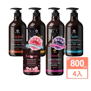 【Dr’s Formula 台塑生醫】香氛沐浴乳 800mlx4入組(柚香/琥珀/雪皂/碧泉/櫻花)