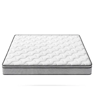 【hoi! 好好生活】預購40天★林氏木業抗菌防螨乳膠獨立筒床墊 軟硬雙面 雙人加大6尺180x200x21cmCD101A