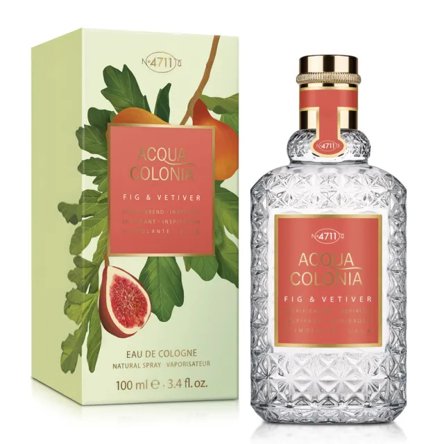 【4711 科隆之水】ACQUA COLONIA 無花果香根草古龍水100ml(專櫃公司貨)