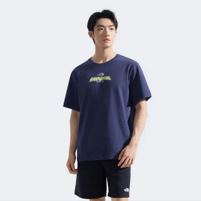 【The North Face】北臉 短袖上衣 男 女 中性  藍 NF0A8F088K2