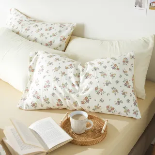 【hoi! 好好生活】賴床包-雙層紗印花枕套2入(多款可選)