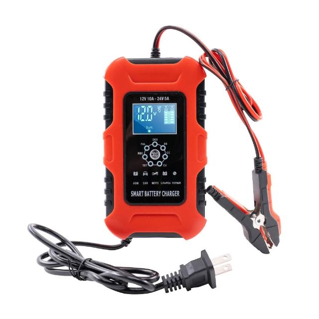 【OMyCar】電瓶充電器-12V/24V  一年保固-快(汽車/機車/貨車/電瓶修復)