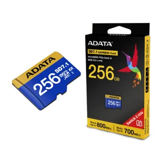 【ADATA 威剛】microSDXC Express 256GB 超高速記憶卡(Switch 2專用)