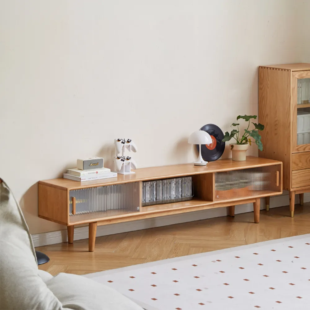 【hoi! 好好生活】預購60天★維莎原木巧伴橡膠木實木原木色電視櫃1.2M Y520N02