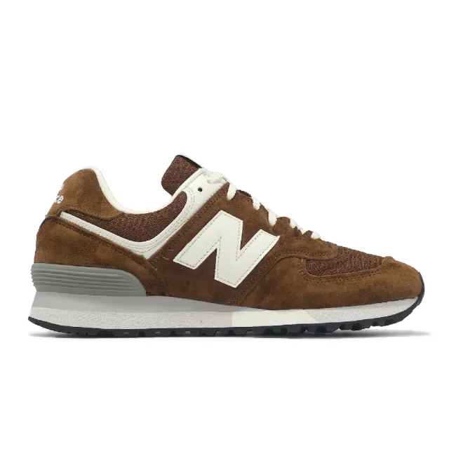 【NEW BALANCE】休閒鞋 576 男鞋 棕 白 英製 麂皮 緩震 NB 紐巴倫(OU576BRN-D)
