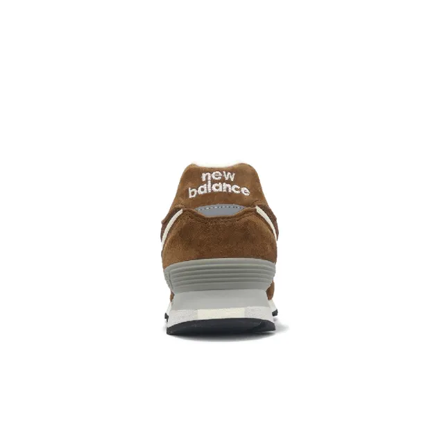 【NEW BALANCE】休閒鞋 576 男鞋 棕 白 英製 麂皮 緩震 NB 紐巴倫(OU576BRN-D)
