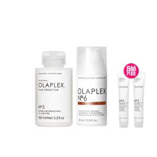 【OLAPLEX 歐啦】3號+6號護髮雙入組(3號洗前修護素100ml+6號免沖洗修復乳100ml)