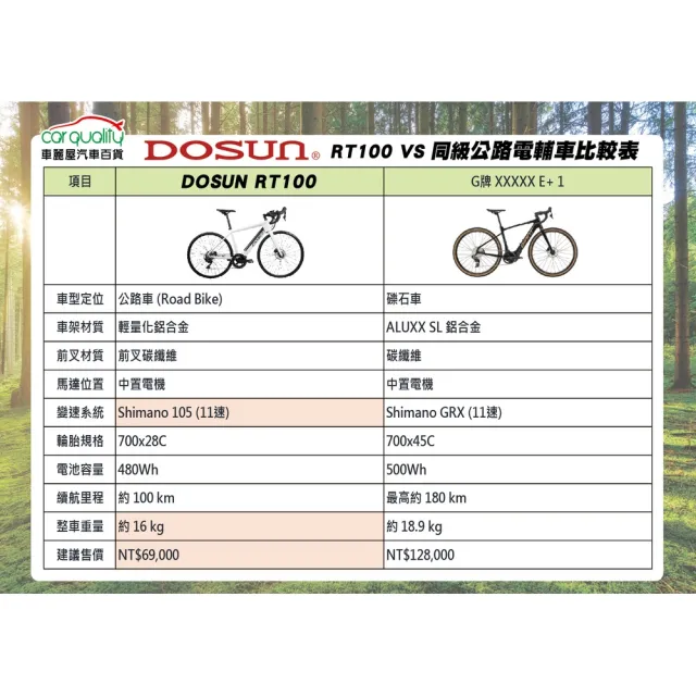【DOSUN】電動輔助自行車/腳踏車 RT100 43CM 油壓碟 黑_送安裝(車麗屋)