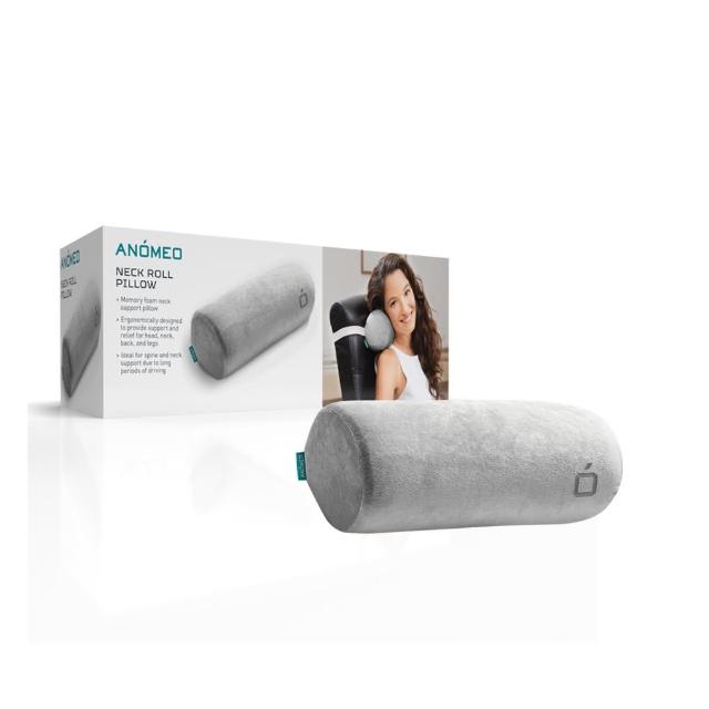 【ANOMEO】圓形 頭枕 高密度記憶棉(頸枕/頭枕/椅用枕/靠枕)