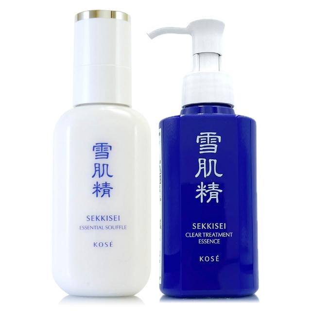 【KOSE 高絲】雪肌精舒芙蕾精華乳140ml+雪肌精原生肌能角質調理露140ml(專櫃公司貨)
