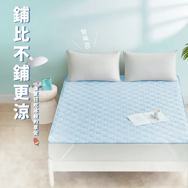 【MIT iLook】團購6件組 涼感冰冰防護保潔墊(Q-MAX值0.43/多款任選/冰涼/涼墊/冰絲墊/涼夏)