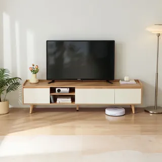 【hoi! 好好生活】Linsy北歐簡約儲物電視櫃1.8M AC1M