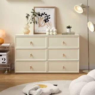 【hoi! 好好生活】預購60天★Linsy奶糖系列六斗櫃1.2M 奶油白