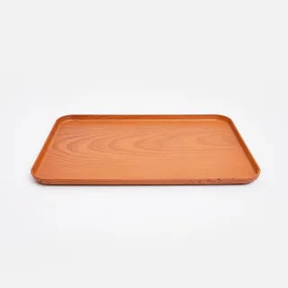 【hoi! 好好生活】美耐皿仿木紋托盤38*26
