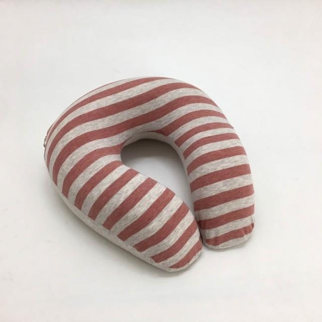 【hoi! 好好生活】療癒系針織記憶釋壓U型頸枕-26x26cm(多色可選)