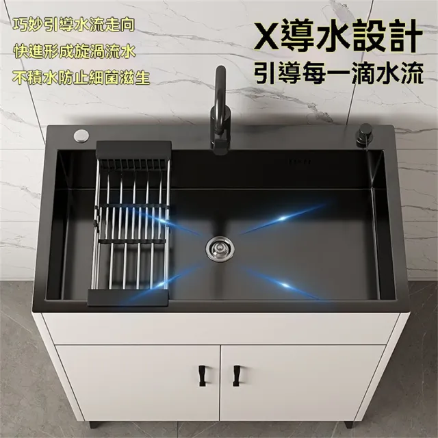 【匠俱】不銹鋼水槽櫃 大單槽 水槽 60*45cm(洗手台 洗碗槽 洗衣槽 流理台 洗碗池 櫥櫃 廚房水槽)