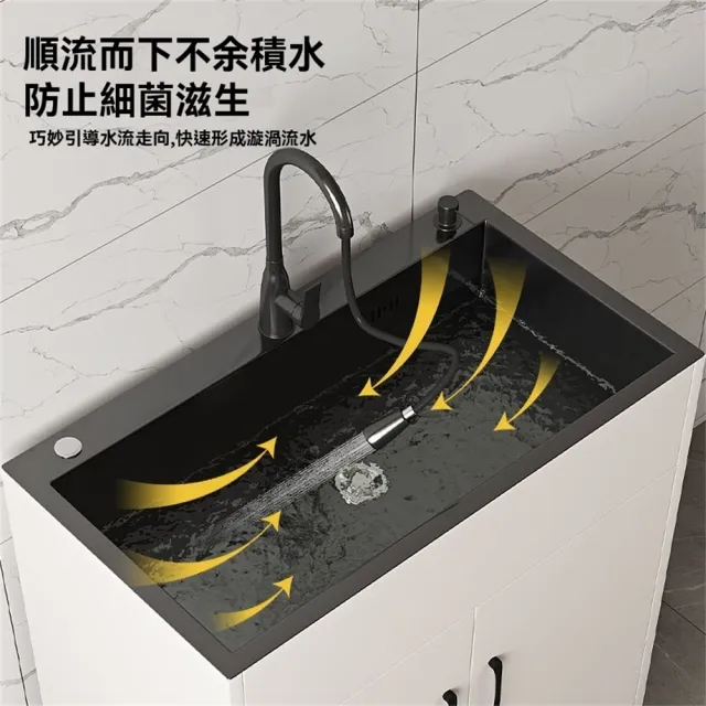 【匠俱】不銹鋼水槽櫃 大單槽 水槽 60*45cm(洗手台 洗碗槽 洗衣槽 流理台 洗碗池 櫥櫃 廚房水槽)