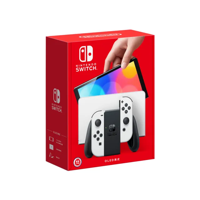 任天堂　Nintendo Switch 完品　美品 Nintendo 任天堂】Switch OLED款式白色主機(台灣公司貨). - momo購物網