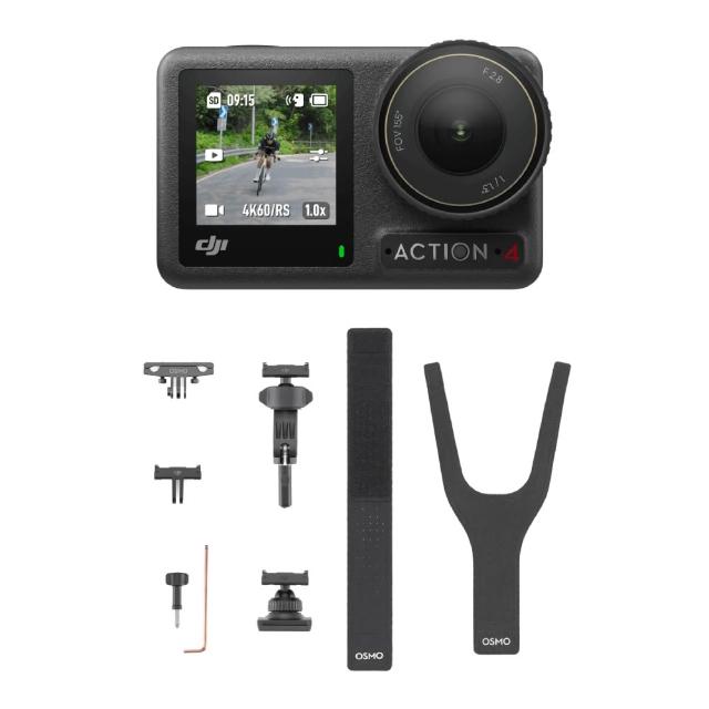DJI Osmo Action 4 全能公路車騎行套裝 運動相機/迷你相機|超穩拍攝