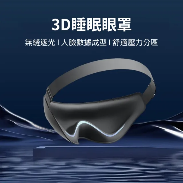 【YOOP】3D立體遮光眼罩 全遮光不壓眼 透氣睡眠眼罩 可調節 出差旅行飛機眼罩