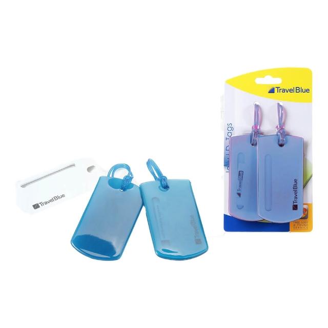【Travel Blue 藍旅】Jelly 果凍行李掛牌 一組2入(行李吊牌)