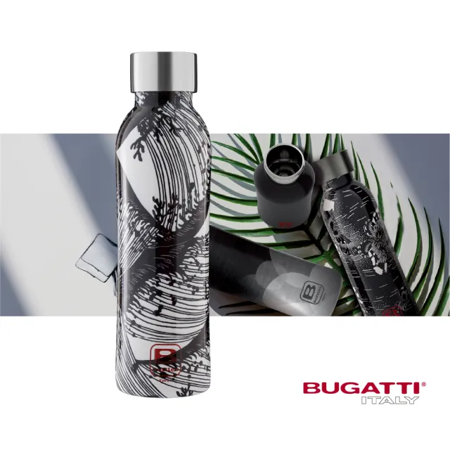 【Bugatti 布加迪】買1送1 義大利 設計師系列 500ml保溫瓶(316醫療級不鏽鋼/任選2色)