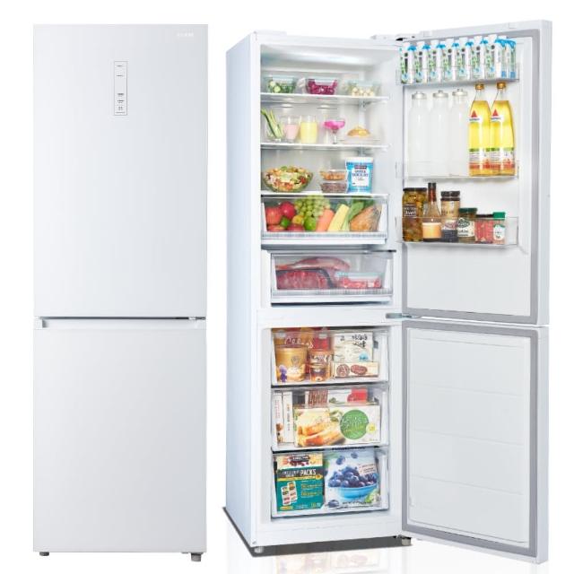 【SAMPO 聲寶】350公升一級玻璃觸控面板變頻雙門上冷藏下冷凍冰箱冰箱(SR-C35GD)