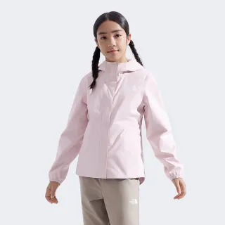 【The North Face】北面兒童粉色DRYVENT防水衝鋒衣｜8A49BP6(外套)