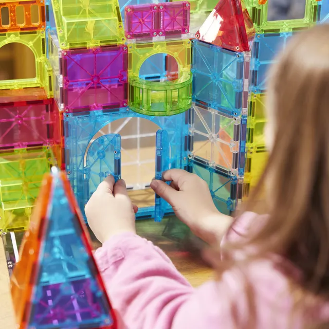 【Magna-Tiles】Combo磁力積木-110片城市大冒險(打造自己的都市/磁力片/STEAM 玩具/益智玩具)
