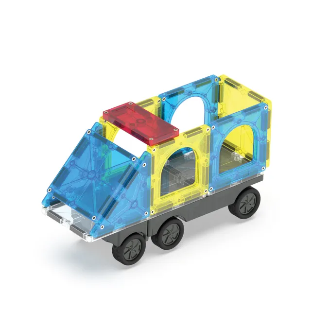 【Magna-Tiles】Combo磁力積木-110片城市大冒險(打造自己的都市/磁力片/STEAM 玩具/益智玩具)
